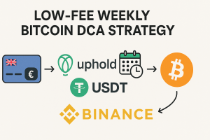 Bitcoin DCA strategy for UK users using Uphold and Binance